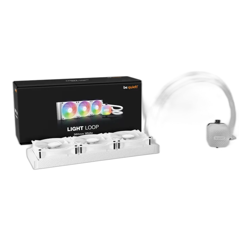 05-08-059-020 BEQUIET CPU HYDRO COOLER LIGHT LOOP 360mm WHITE BW023 - Image 1