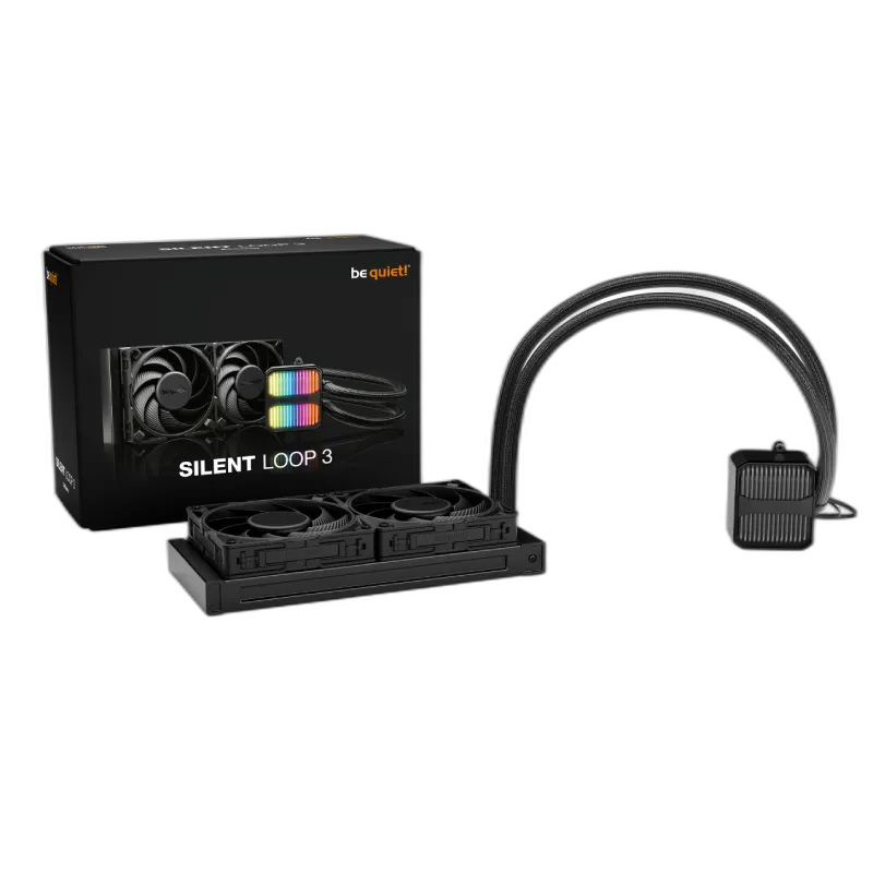 05-08-059-023 BEQUIET CPU HYDRO COOLER SILENT LOOP 3 240MM BW024 - Image 1