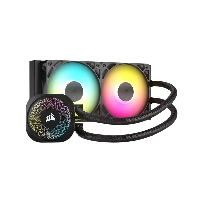 547617 CORSAIR NAUTILUS 240 RS ARGB LIQUID CPU COOLER BLACK CW-9060092-WW - Image 1