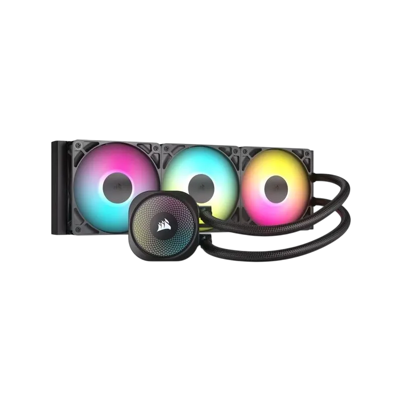 547618 CORSAIR NAUTILUS 360 RS ARGB LIQUID CPU COOLER BLACK CW-9060093-WW - Image 1