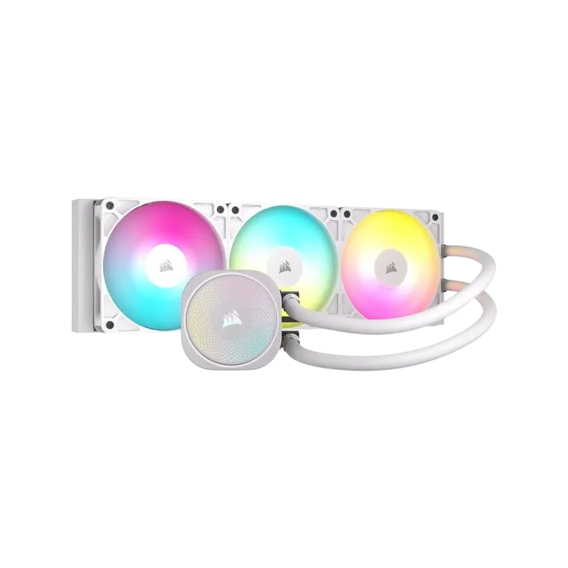 547620 CORSAIR NAUTILUS 360 RS ARGB LIQUID CPU COOLER WHITE CW-9060095-WW - Image 1